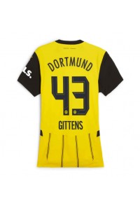 Borussia Dortmund Jamie Bynoe-Gittens #43 Fotballdrakt Hjemme Klær Dame 2024-25 Korte ermer